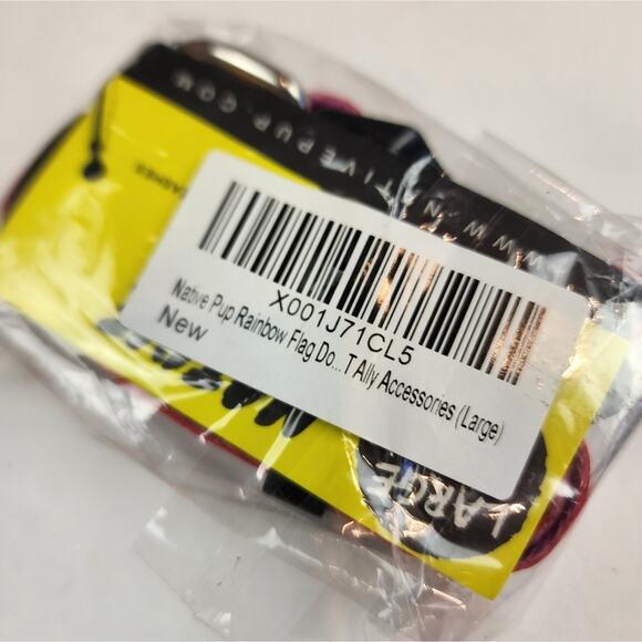 Native Pup New Rainbow Flag Gay Pride Dog Leash Durable LGBTQ 5 Foot Leash New - Picture 4 of 4